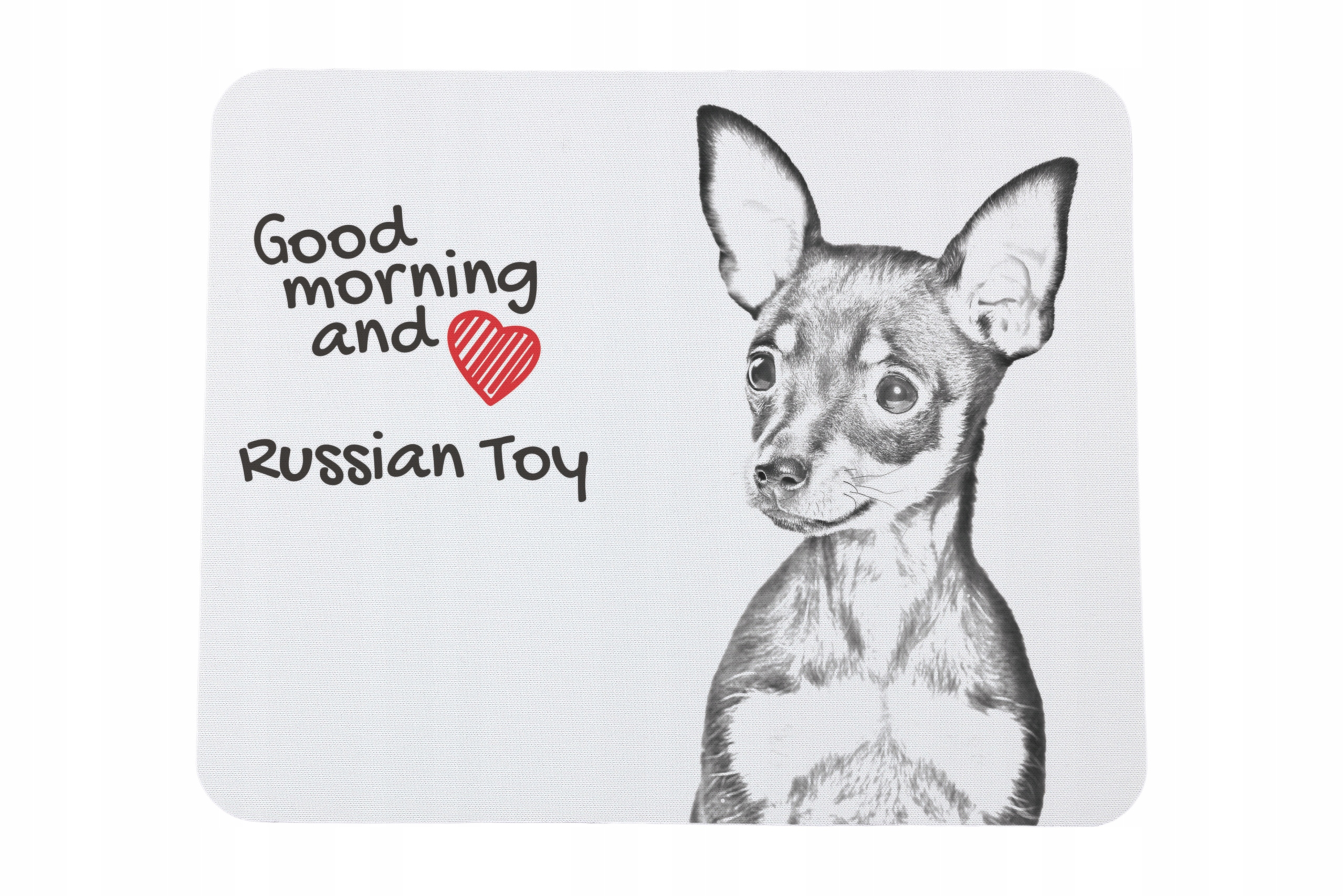 Rosyjski toy, Moskiewski terier miniaturowy podkładka pod myszkę z nadruk