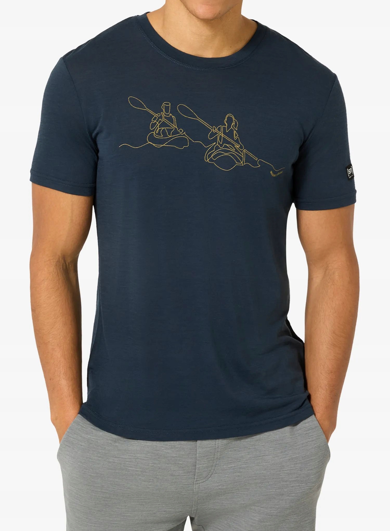 Merino tričko Super.natural Kanulines Tee blueberry/dried tobacco XXL