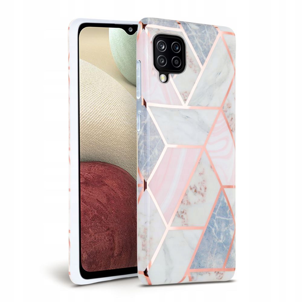 

Futerał Marble Samsung A12 różowy