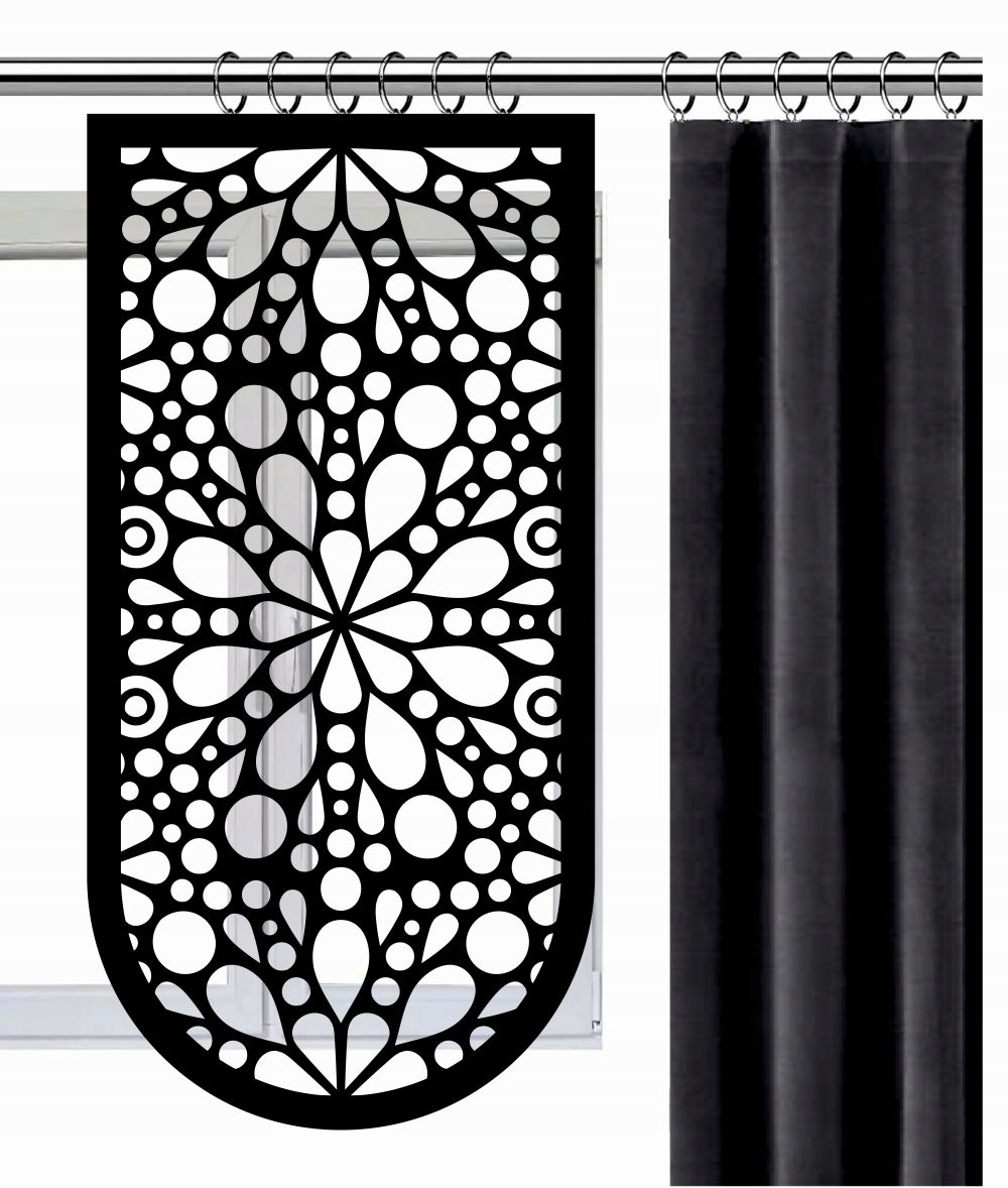 

Ażur Pionowy Ekran 50x120 Panel Dekor Firana AZ_1C