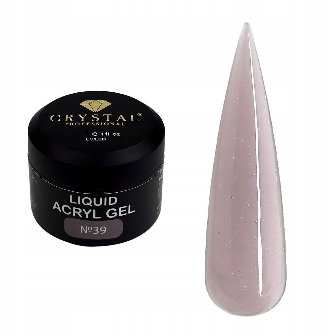 Liquid Acryl Gel #39 30 ml Crystal Professional Gel pro posílení nehtů
