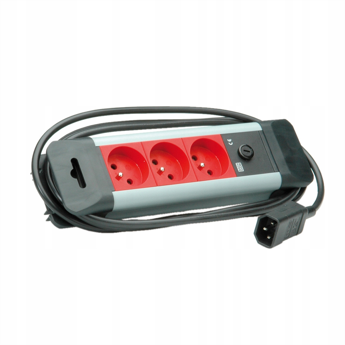 Bachmann Napájacia lišta Ute 3 x zásuvky 45° IEC320 C14 2 m