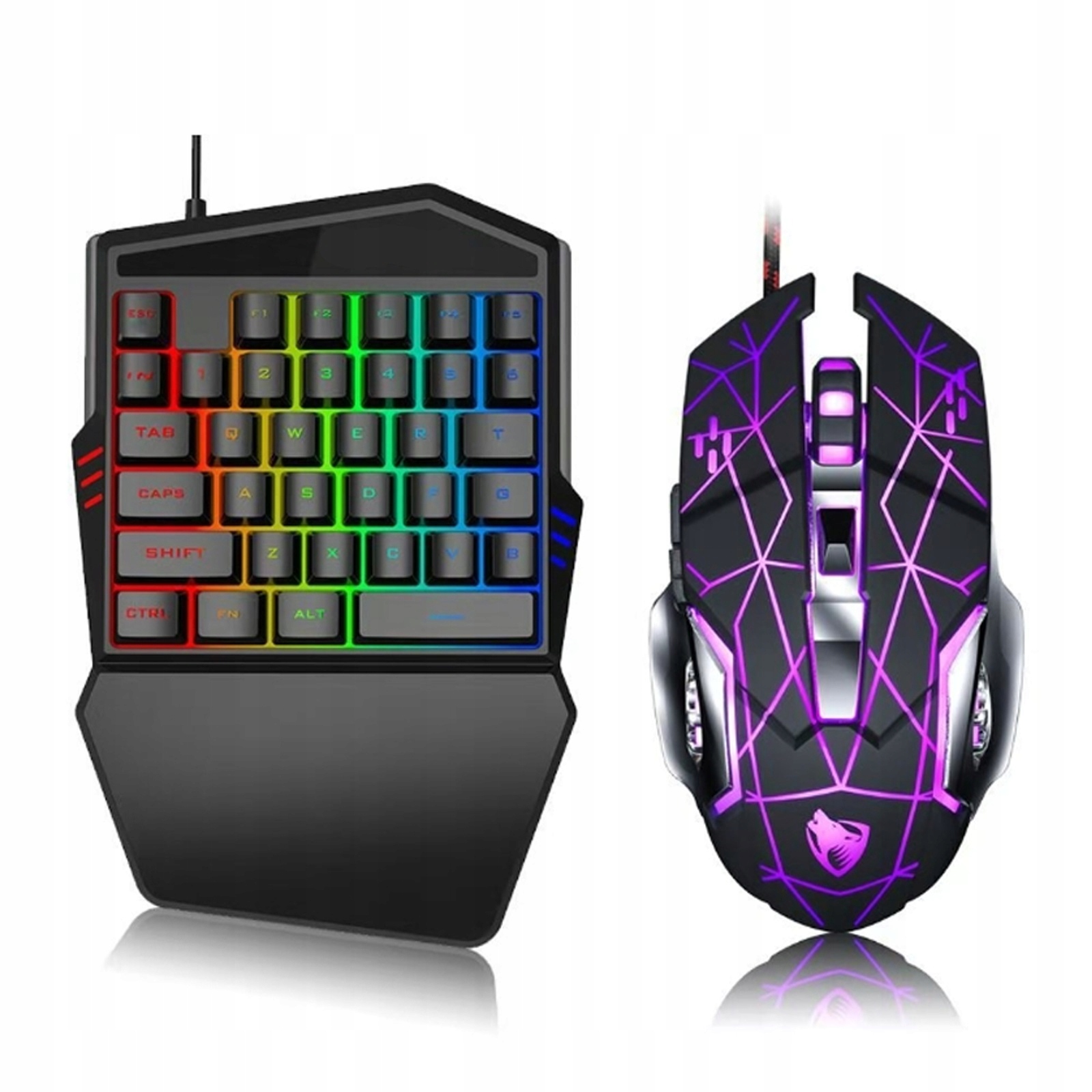 Zestaw gracza klawiatura i mysz LED USB do gier