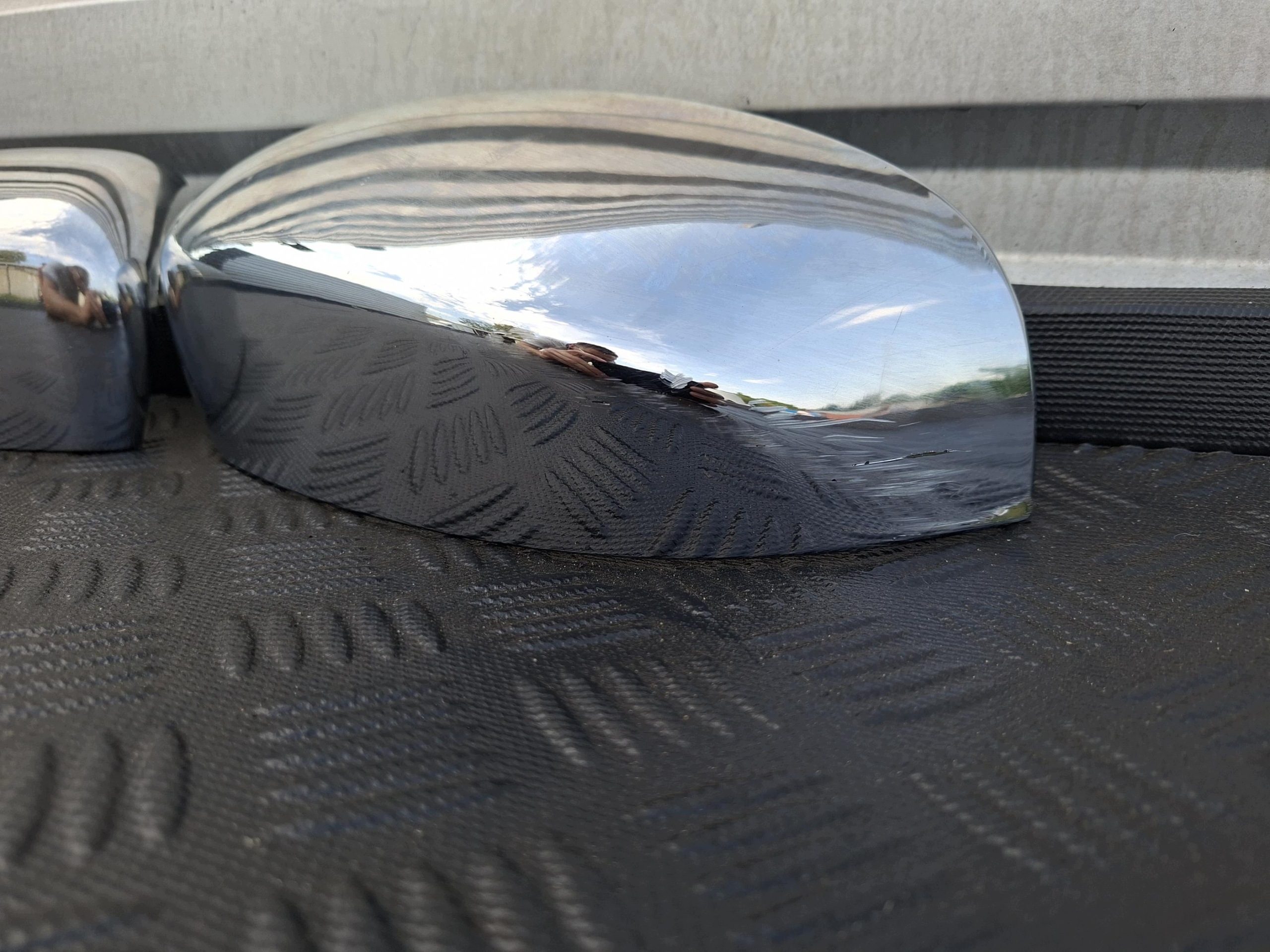 caps for mirrors covers CHROM KOMPLET JEEP CHEROKEE V KL