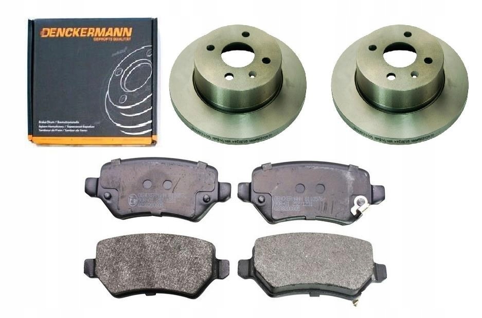 Kotouče Kostky Opel Astra III H Zadní 240 4 Šrouby Sada.