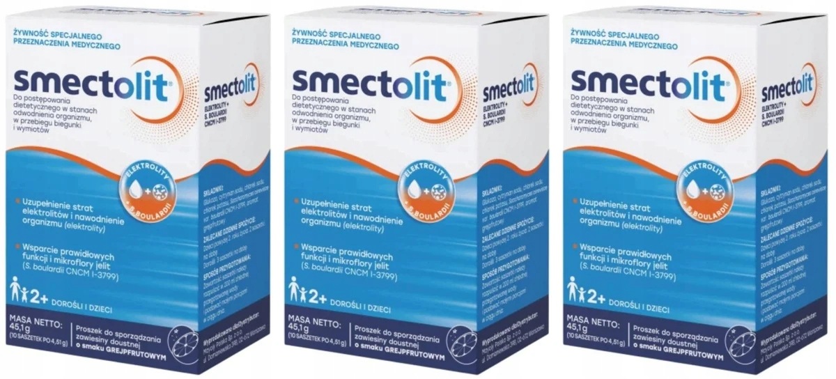 Smectolit Proszek Elektrolity Odwodnienie Biegunka 10 Saszetek