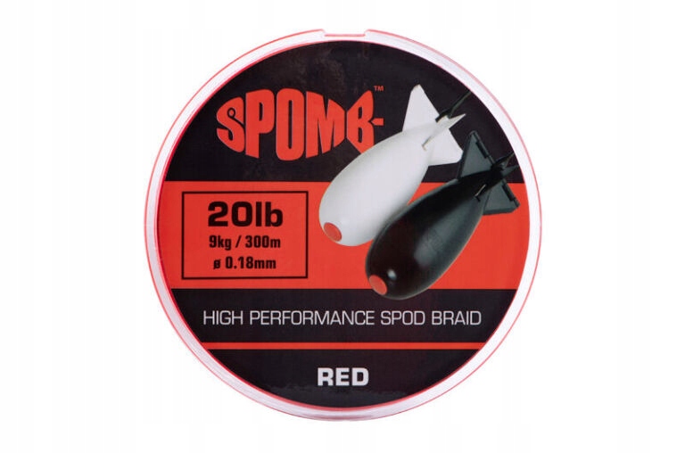 Spomb Šňůra 300 m 9 kg 20 lb Red