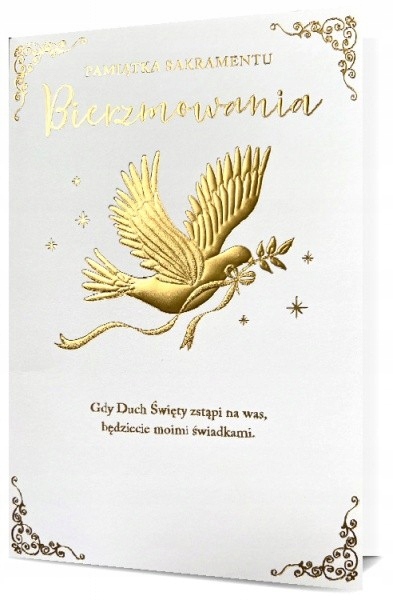 

Kartka Pamiątka Bierzmowania Premium motto H1118