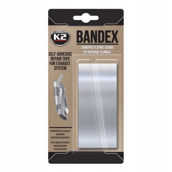 Bandaż Do Tłumika K2 Bandex Samoprzylepny do naprawy układów 100 cm