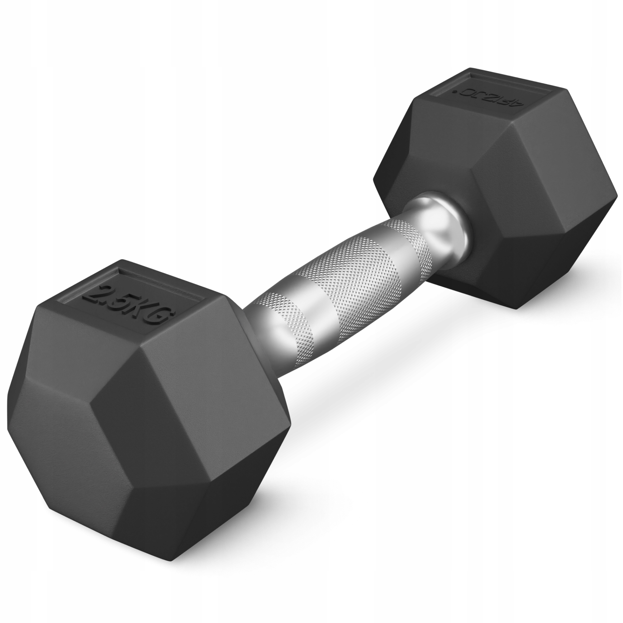 Hantla Hantelek Żeliwny Gumowany Hantel Hantle Hex Solidny Wytrzymały 2,5kg