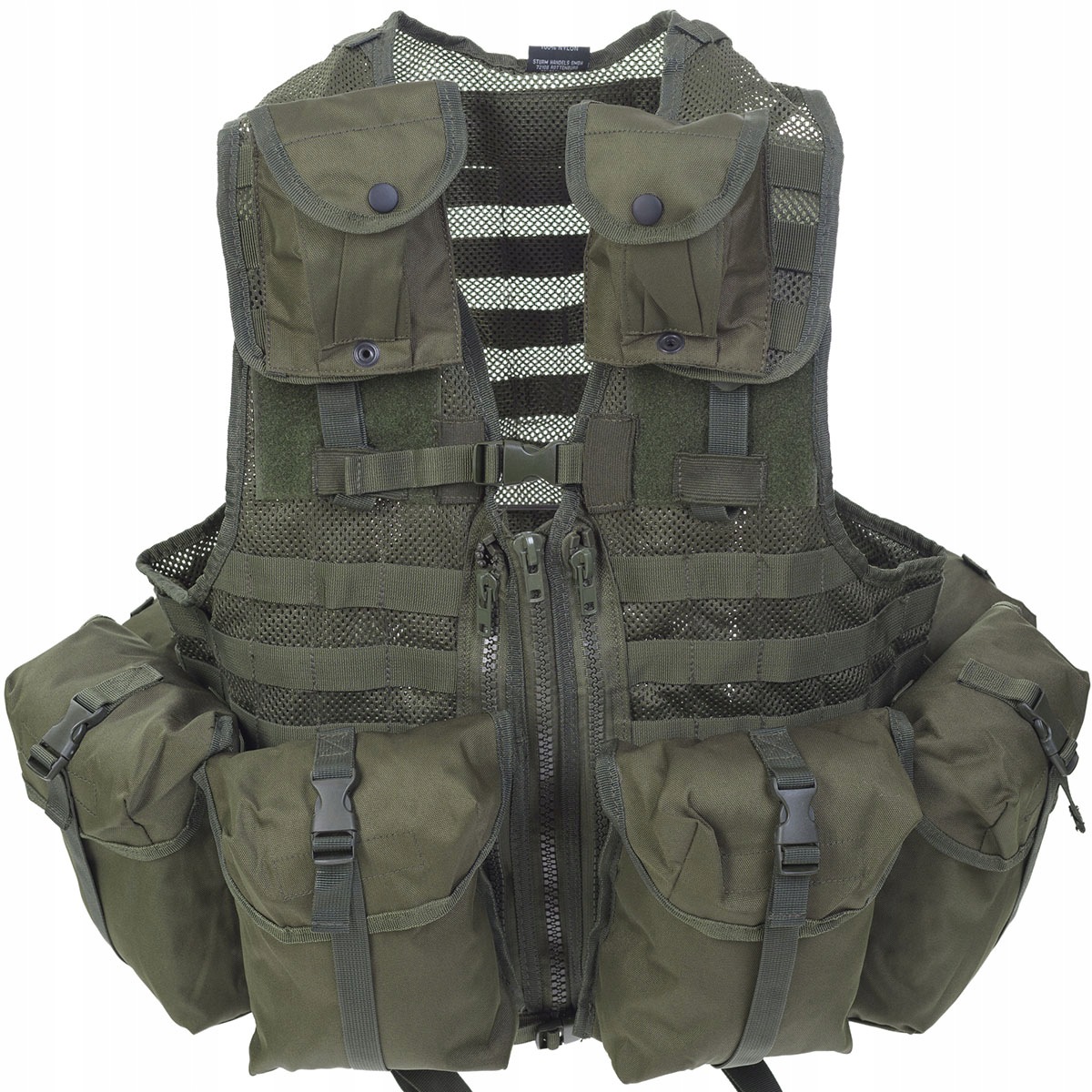 Taktická vesta Mil-Tec Us Molle Vest System Molle 8 kapes Olive