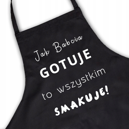 

Fartuch kuchenny Czarny na Dzień Babci 01