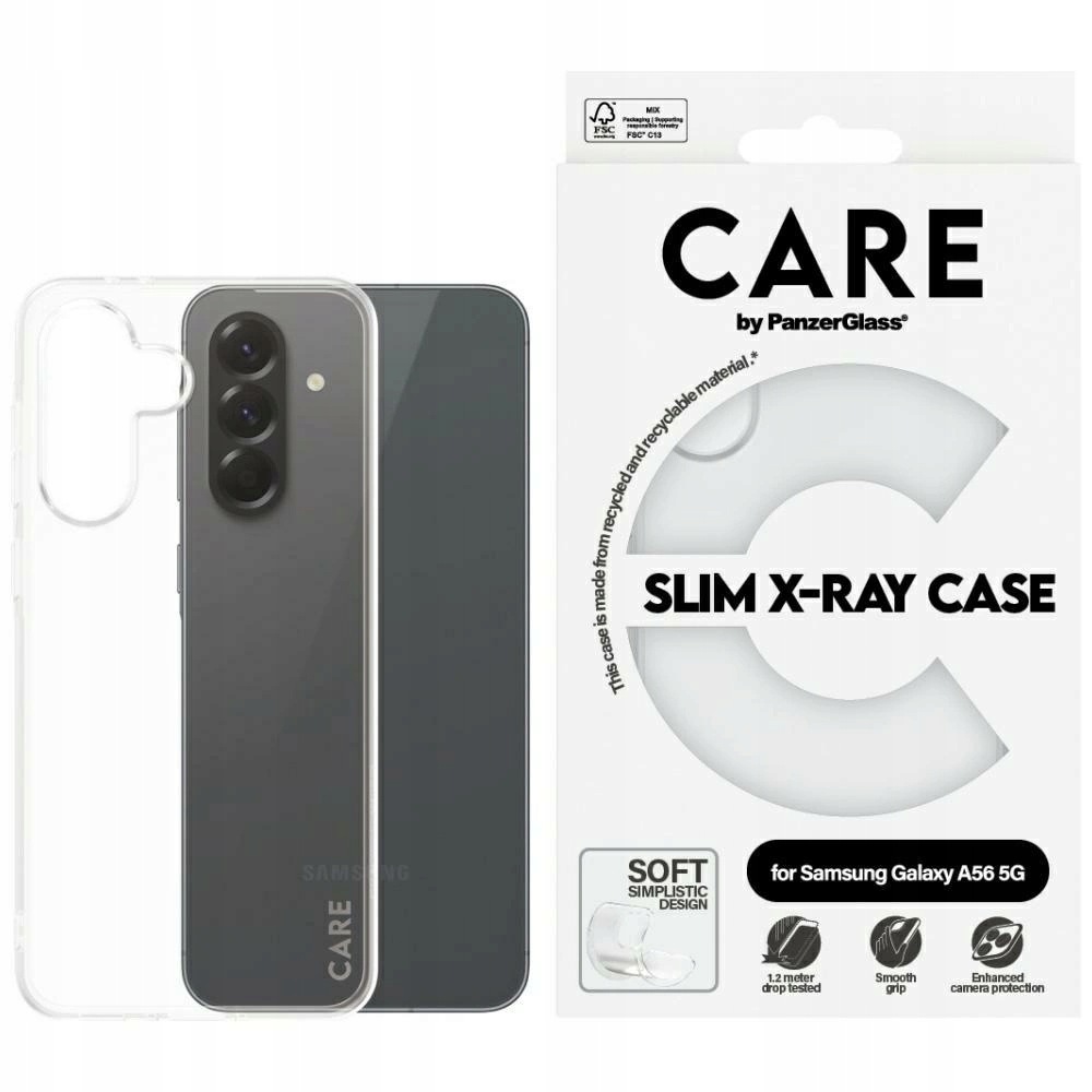 Etui Care by PanzerGlass Fashion X-Ray Samsung Galaxy A56 5G przezroczyste