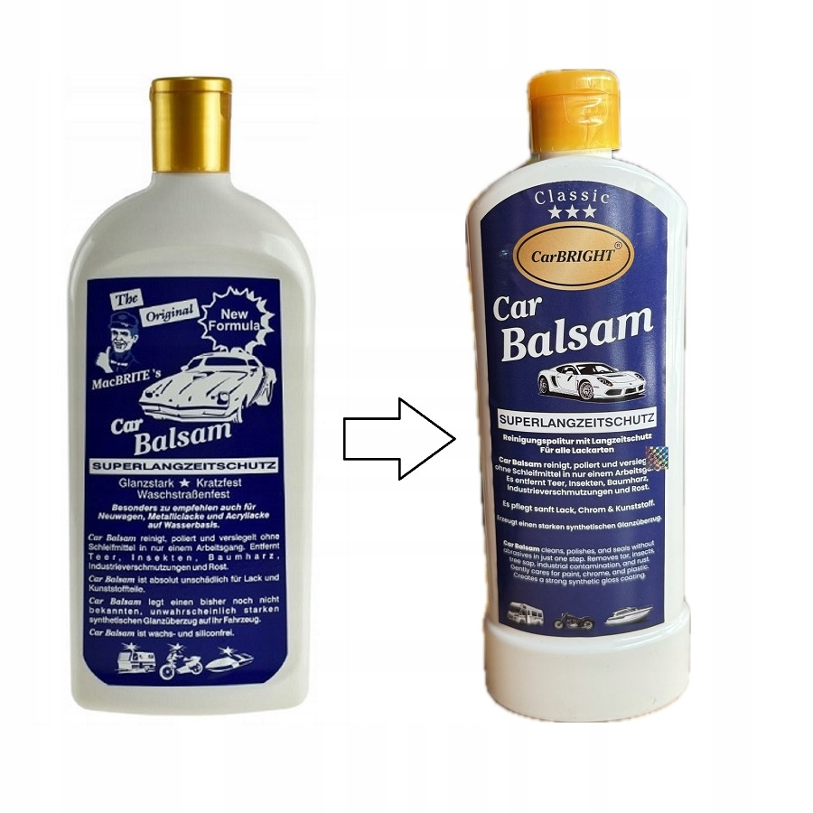 MacBrite's Car Balsam preparat czyszczący mleczko do konserwacji 500ml