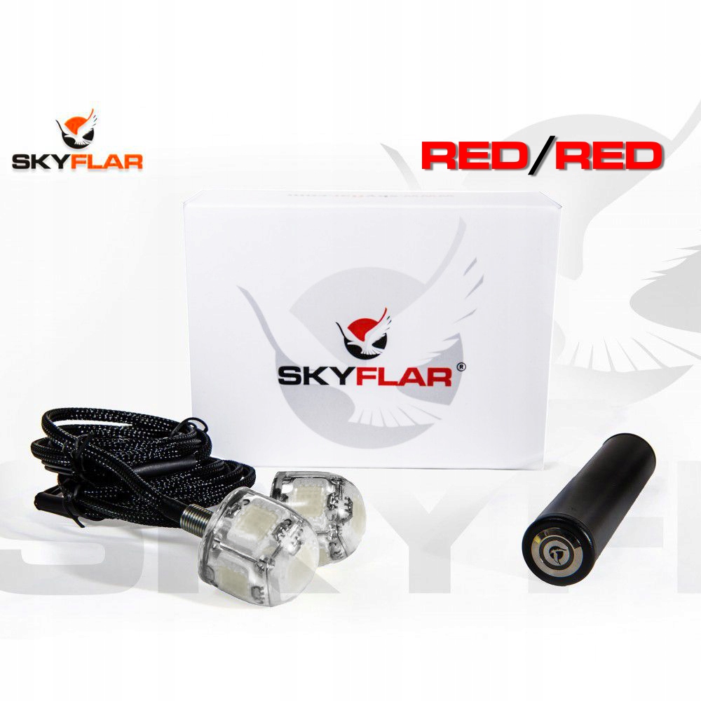 PODWÓJNA LAMPA BŁYSKOWA LED SKYFLAR ST-202 RED/RED Kod producenta ST-202 RED/RED