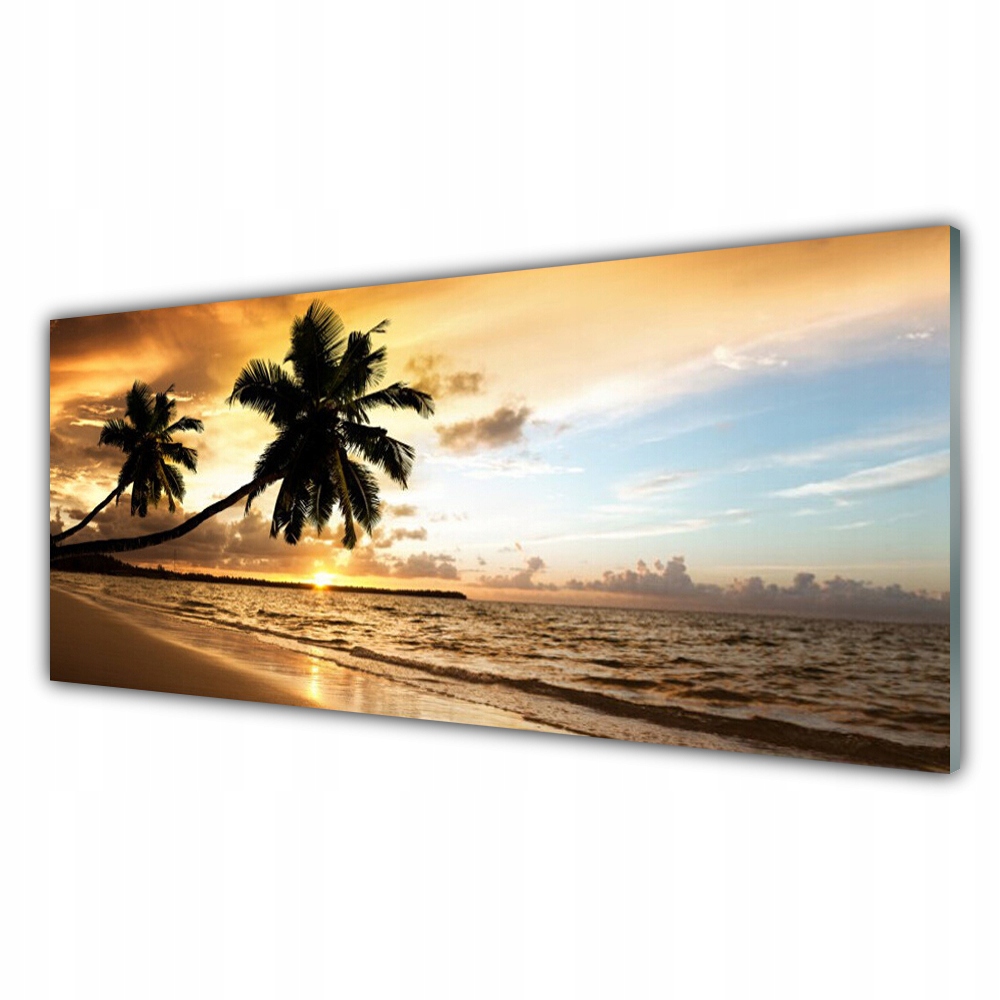 

Obraz akrylowy 125x50 Palma Drzewa Plaża Krajobraz