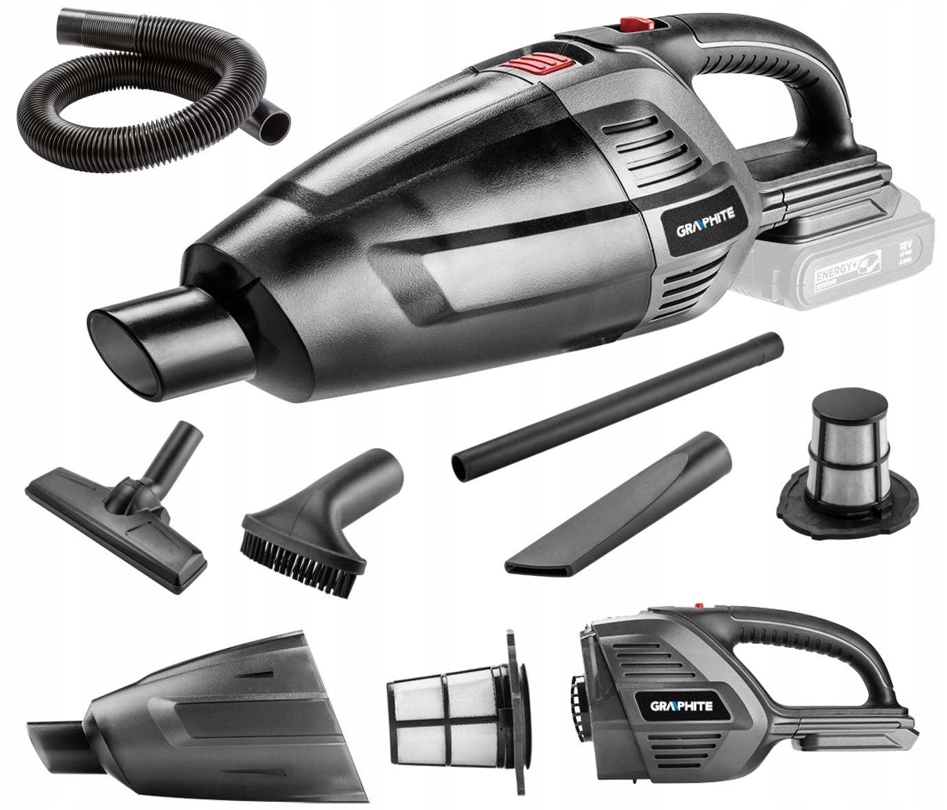 

Odkurzacz Akumulatorowy 18V,2W1 58G097 Graphite