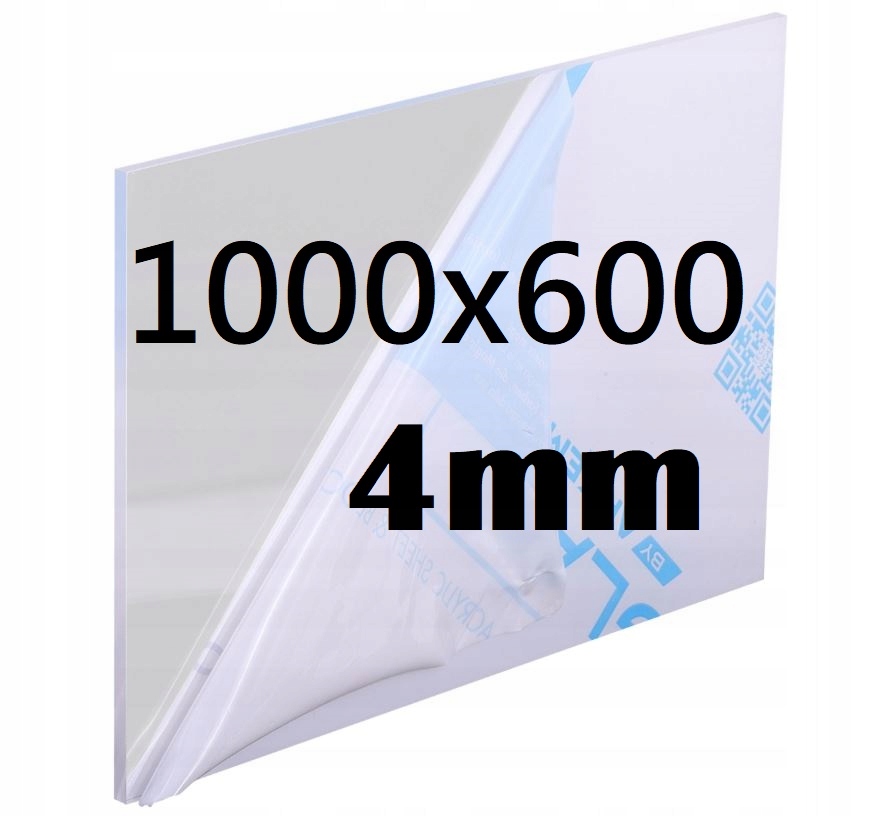 Plexi Plexi Plexi Plexa na míru 100 cm x 60 cm x 4 mm