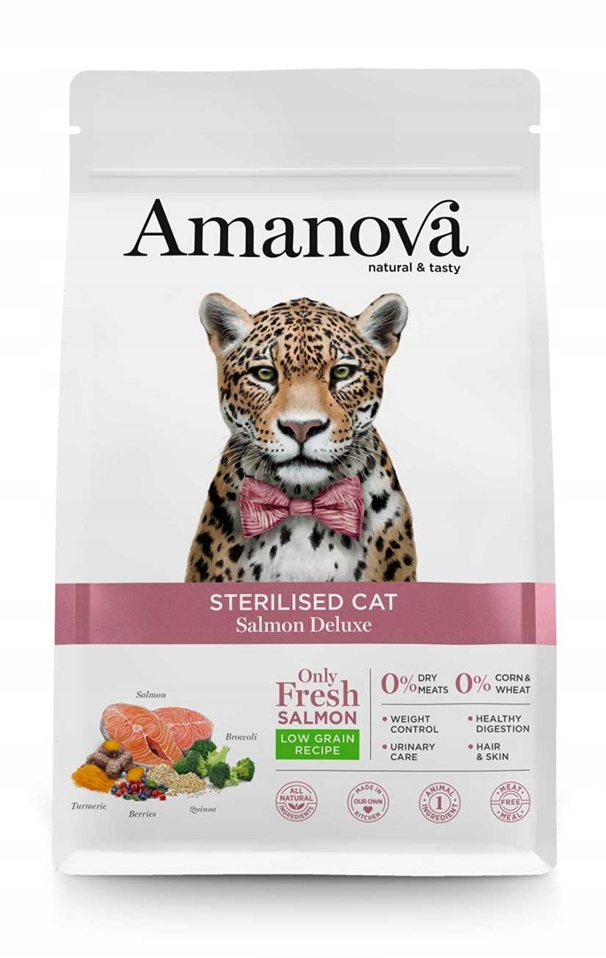 Levně Amanova Sterilised Cat Salmon Deluxe 1,5 kg