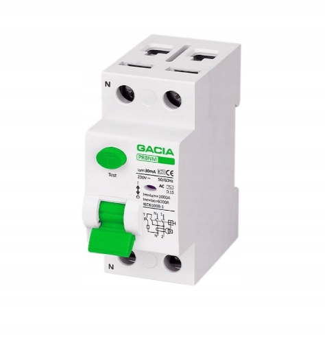 

Wyłącznik Różnicowoprądowy 40A 30MA Ac 6kA