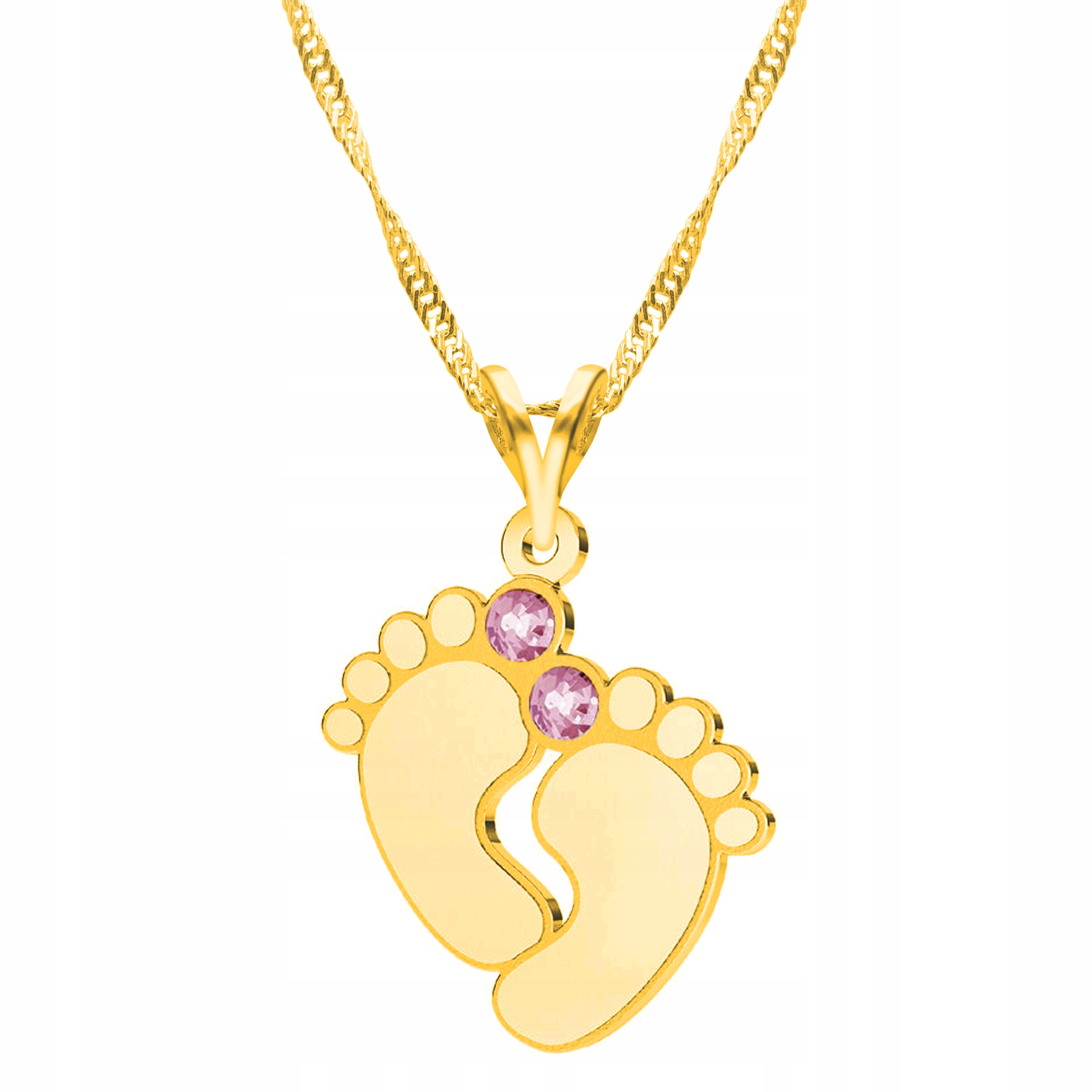 Řetízek zlatý náhrdelník 925 Dětské nožičky