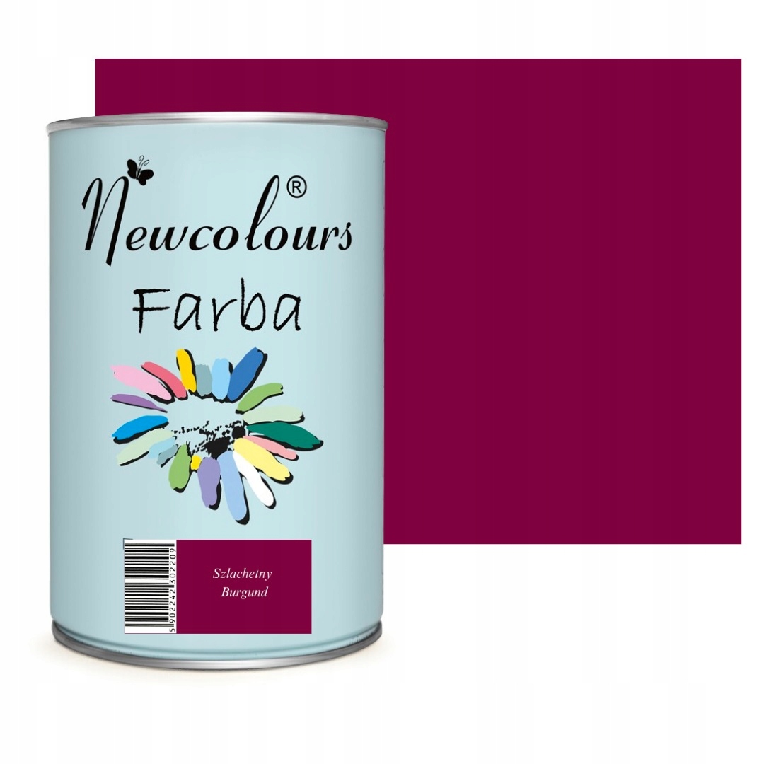Farba do mebli Newcolours 900 ml Szlachetny Burgund