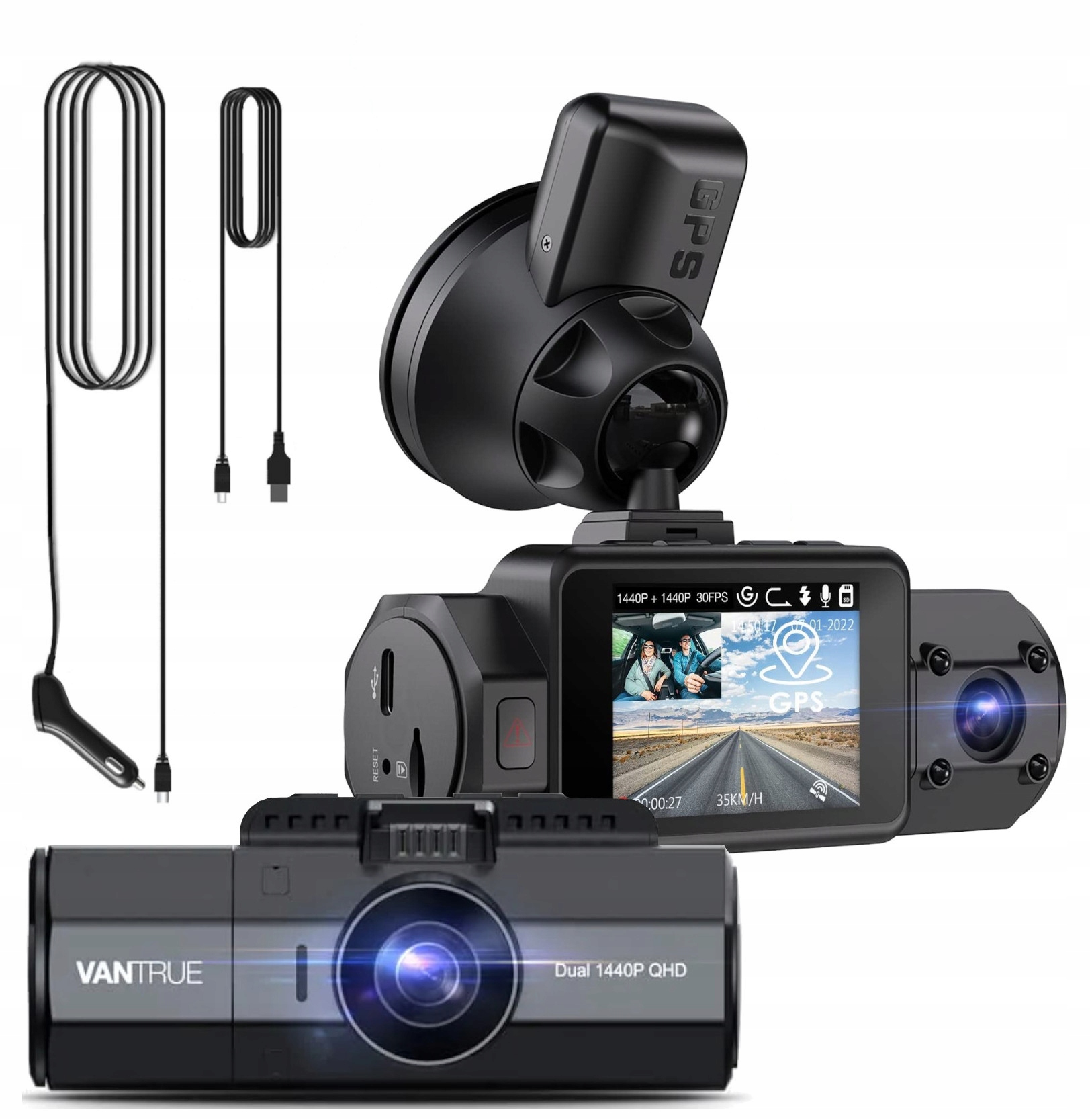 VANTRUE N2S REJESTRATOR 2CH 2,5K/FHD GPS + ACC + VANTRUE 128GB EAN (GTIN) 5903887376198