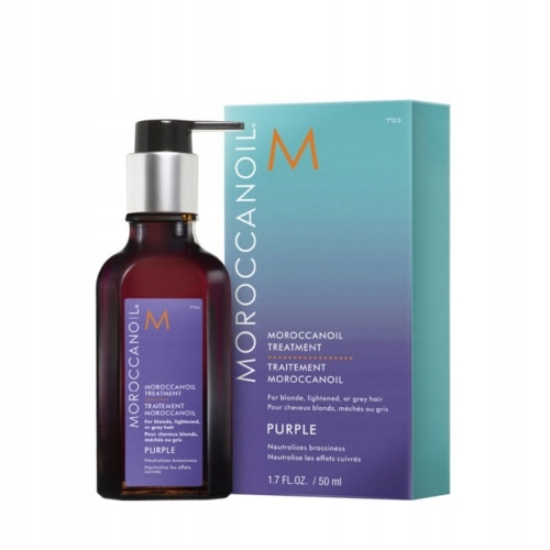 Moroccanoil Purple Violet Kuracja olejek do włosów blond i siwych 50ml