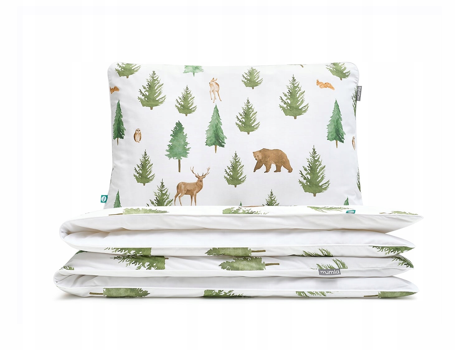 Posteľná Bielizeň Divoký les 160x200 cm 2x 80x70 cm Mumla