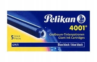 

Naboje Pelikan Długie Niebiesko-Czarne (5szt.)