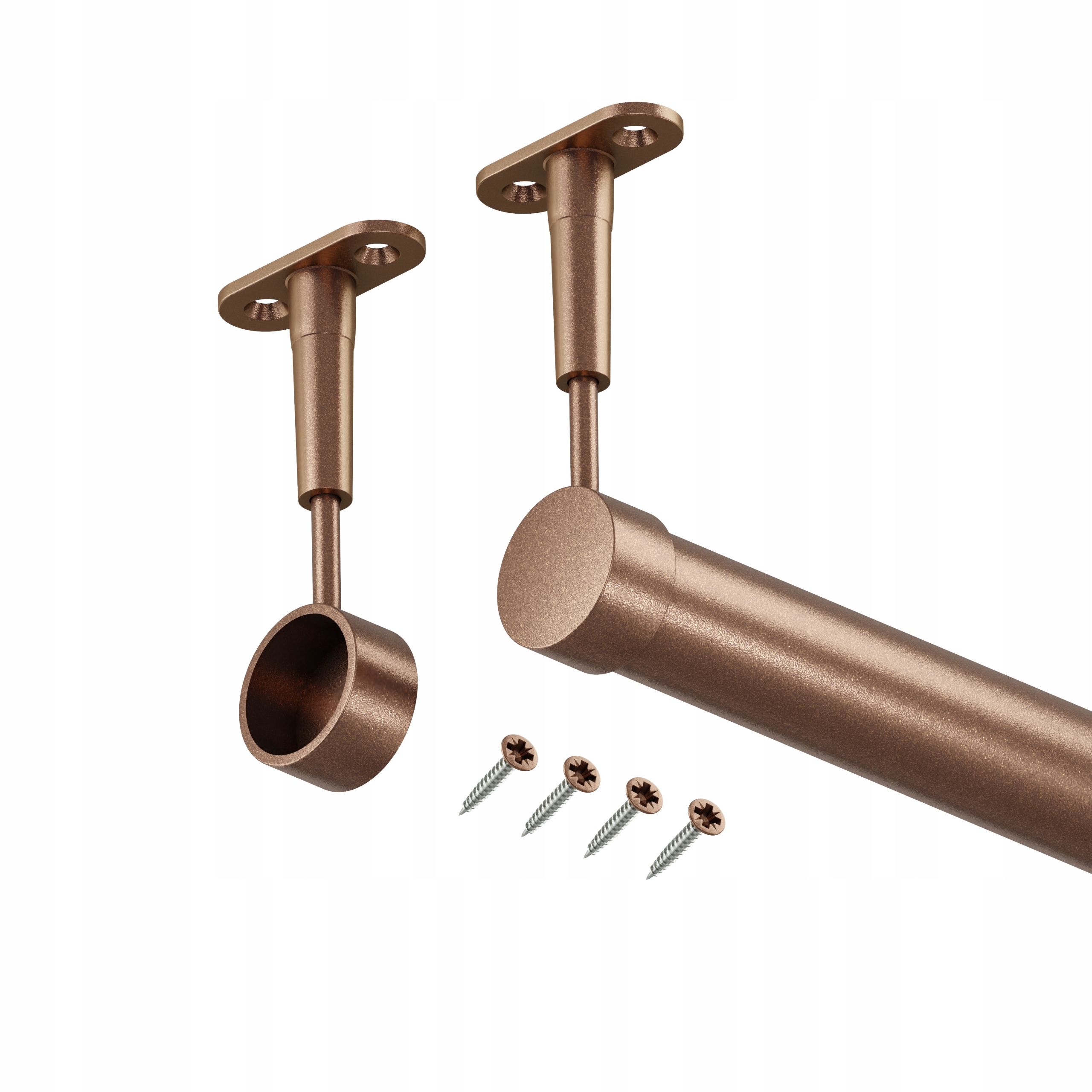 Tyč Do Šatní Skříně Závěsná 25 mm Měděná 200 cm Modern