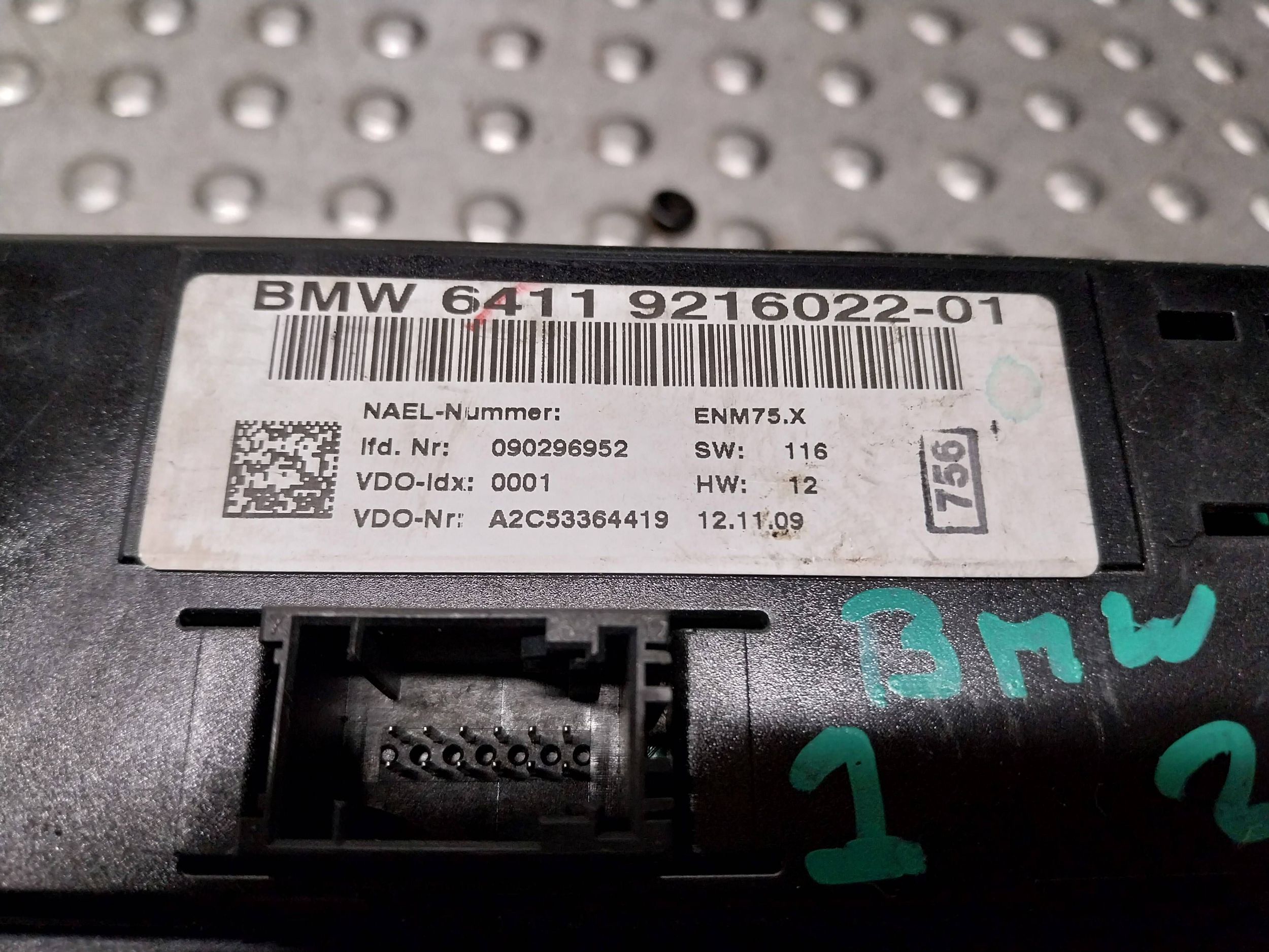 PANEL Bouches buses Climatisateur air conditionné Électrique 9216022 BMW E81 E82 E87 E88 E90 E91 E92