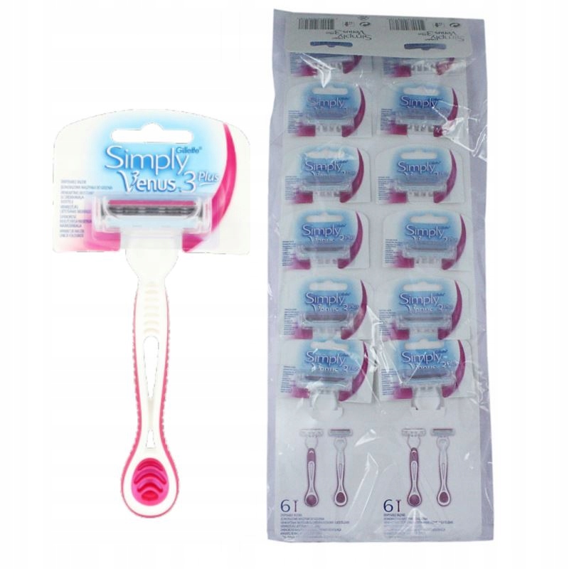 Gillette Venus Simply 3 Plus: 12 holicích strojků pro hladkou pokožku