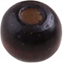 Koraliki Drewniane Brąz Makram Aniołki 10mm 50szt