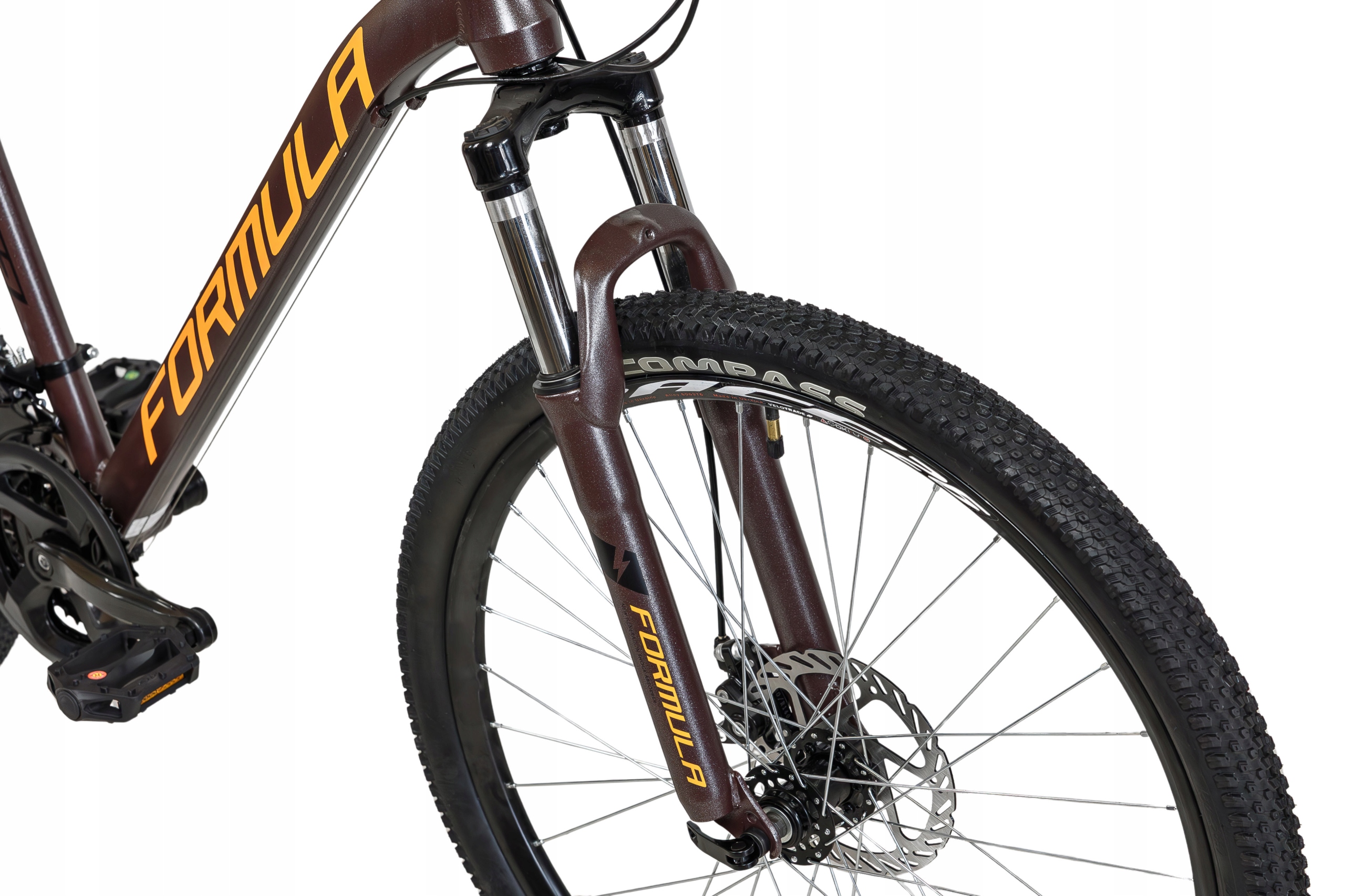 ROWER GÓRSKI MTB 26 CALI 21 BIEGÓW AMORTYZACJA HAMULCE TARCZOWE RAMA 18cali Kolor brązowy