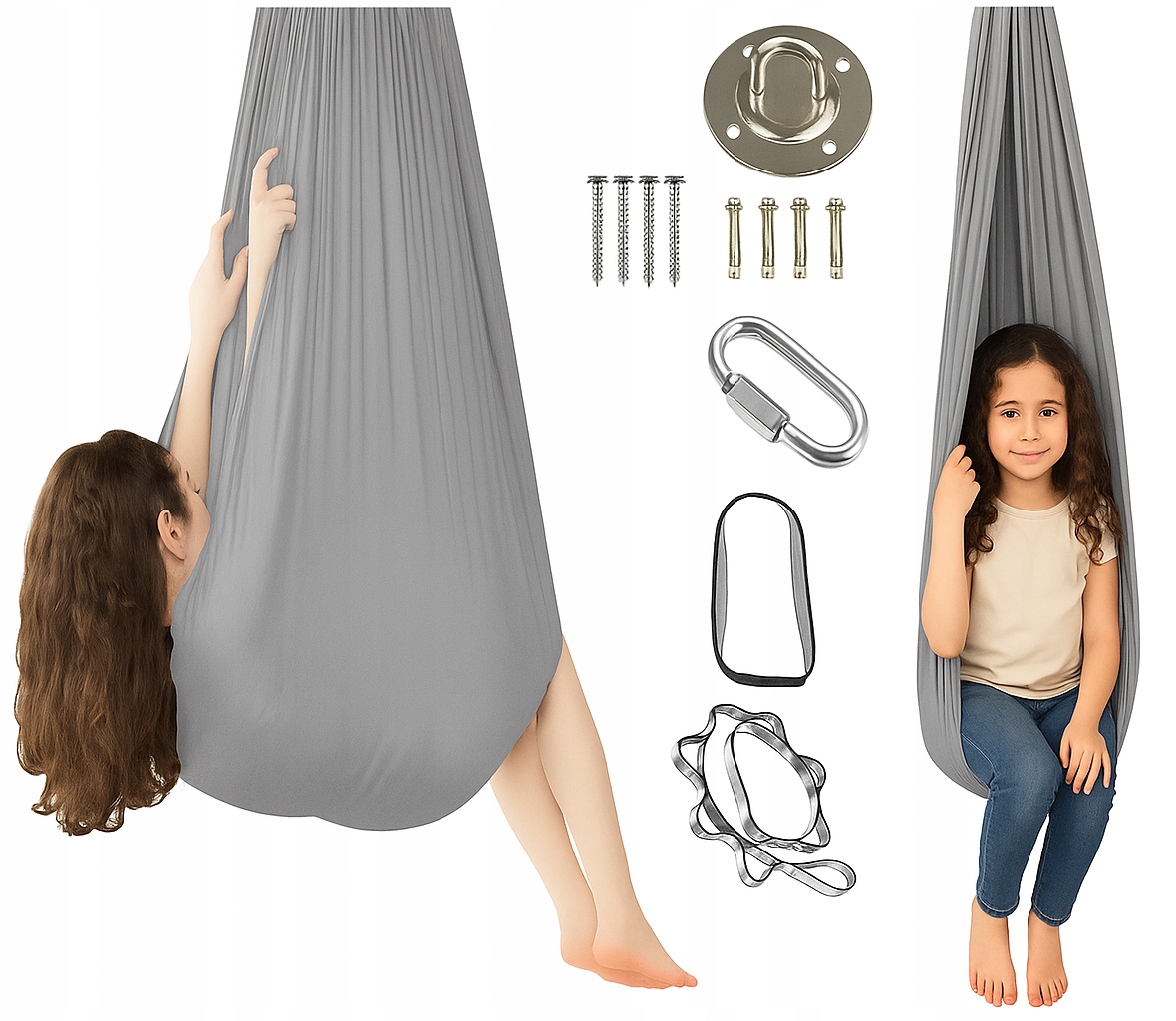 Senzorická Houpací Síť Pro Děti, Terapeutická Houpačka, Prémiový Akrobatický Šátek