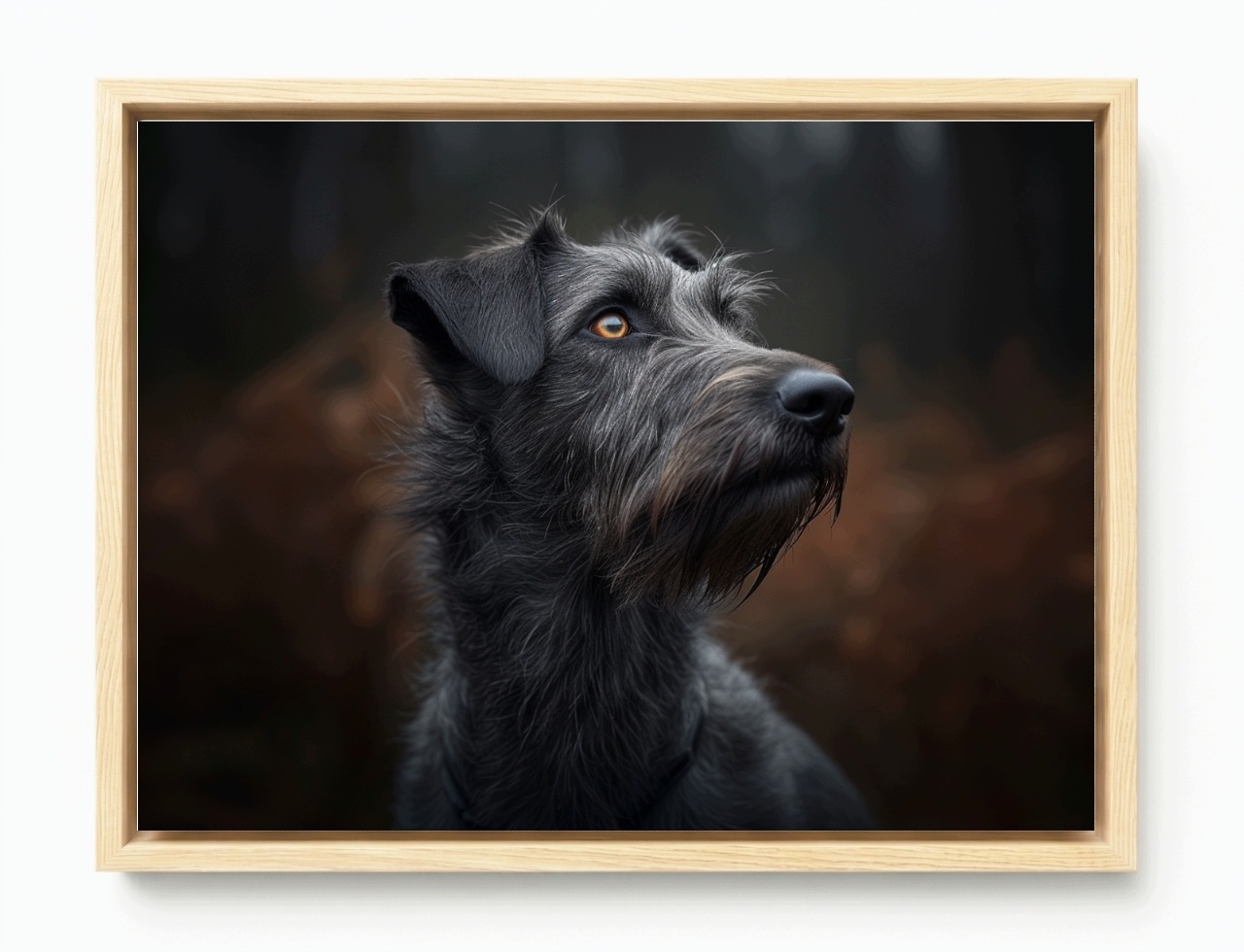 Obraz Rám Americký Box Portrét Pes Irský Vlkodlak Wolfhound 80x60