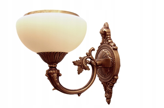 Mosadzné nástenné svietidlo, nástenná lampa z mosadze