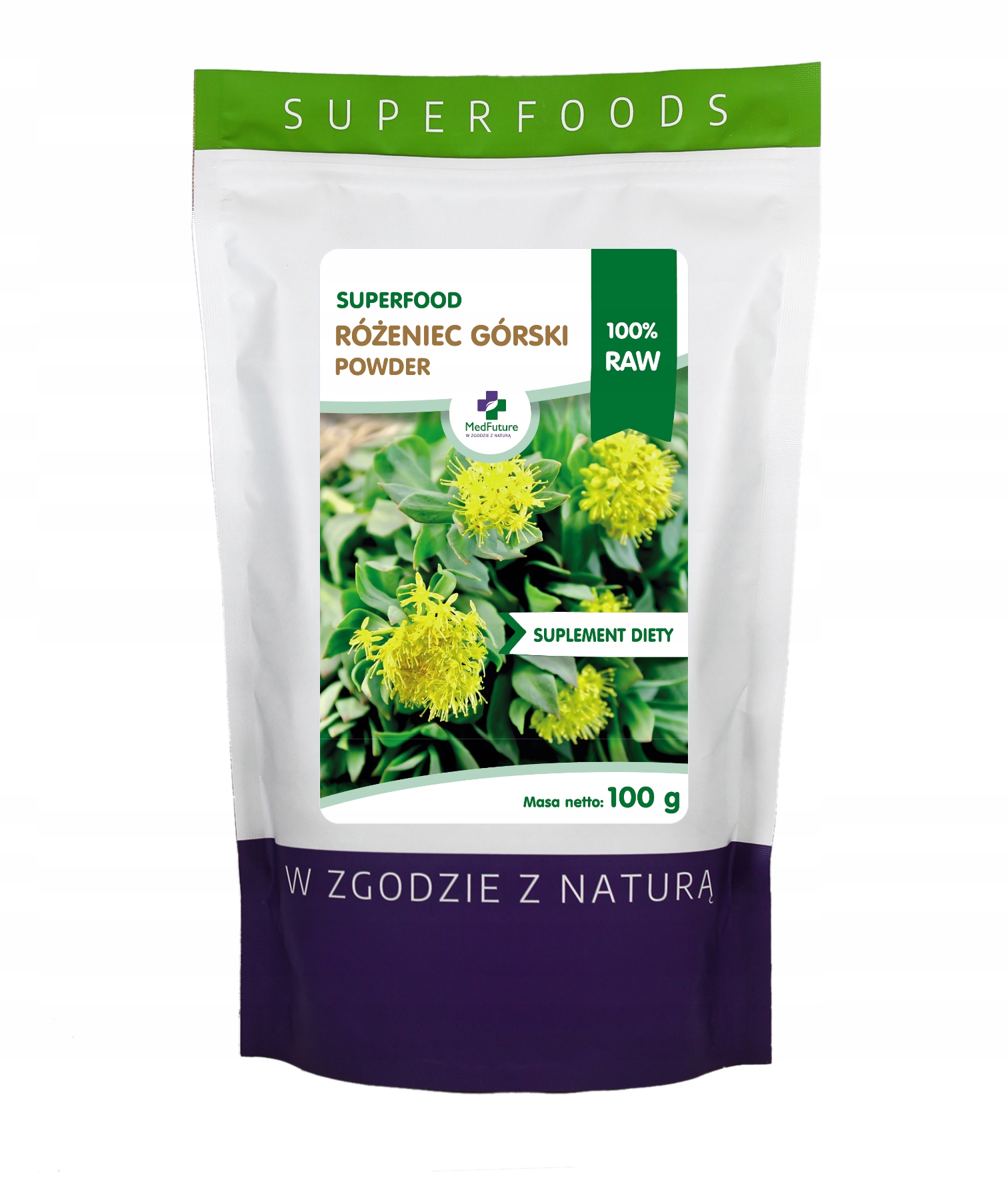 

Korzeń różeńca górskiego sproszkowany 100g