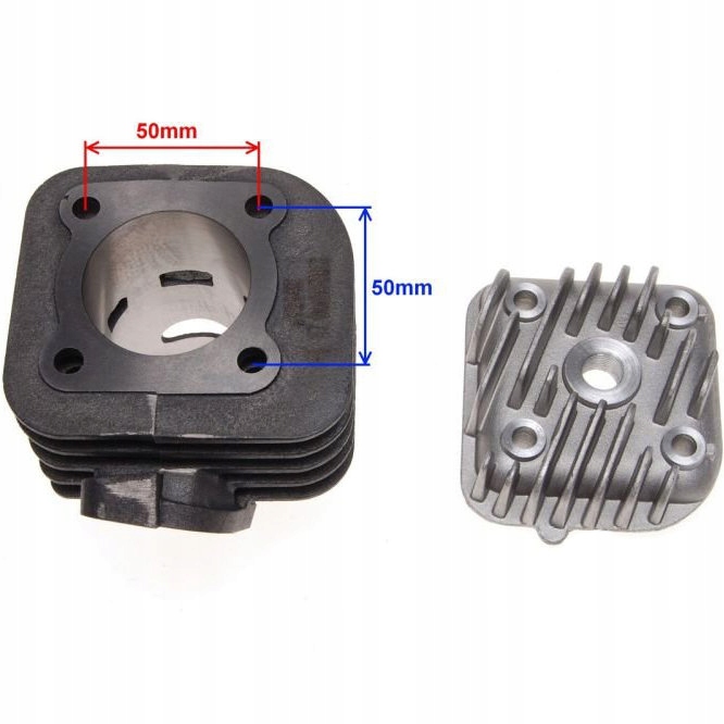 KPL CYLINDER GLOWICA skutery 2T 70cc Aprilia MBK Weight with packaging 2 kg