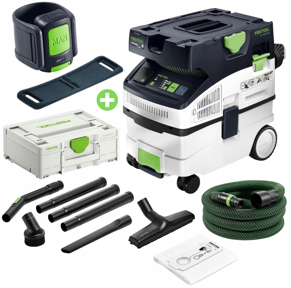 Vysávač Ctm MIDI Bluetooth Diaľkové Ovládanie Sada S Hubicami Festool 578301