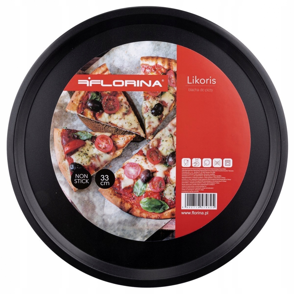 

Blacha do Pizzy ze stali węglowej Florina 33 cm