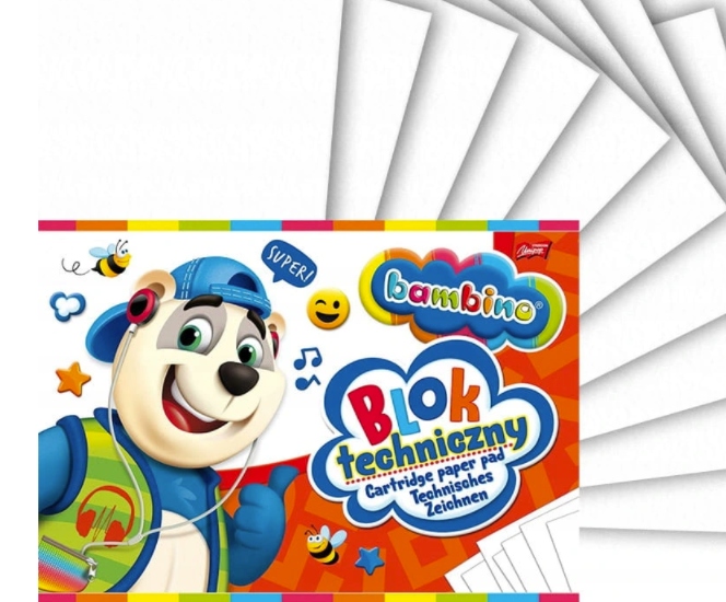 

Blok Techniczny A4 Biały