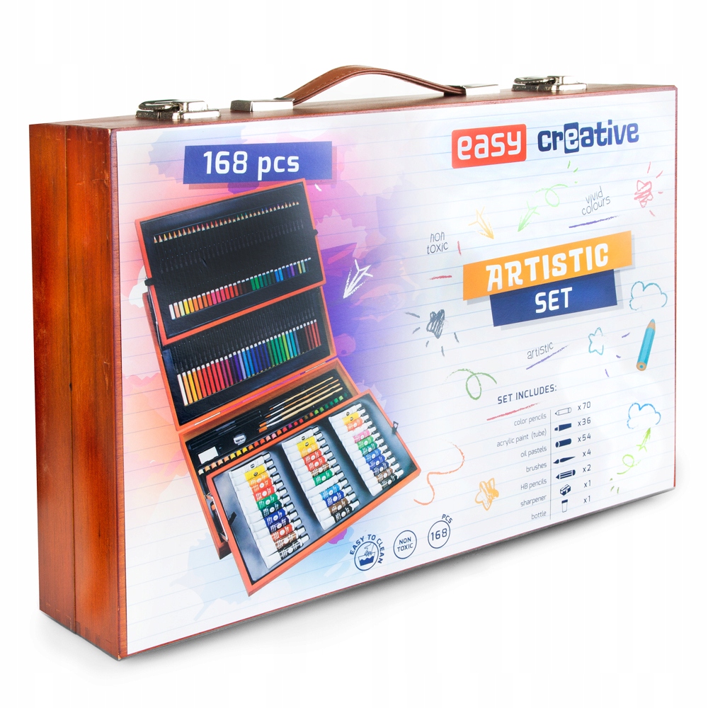 Zestaw artystyczny dla dzieci Easy 168 elementów