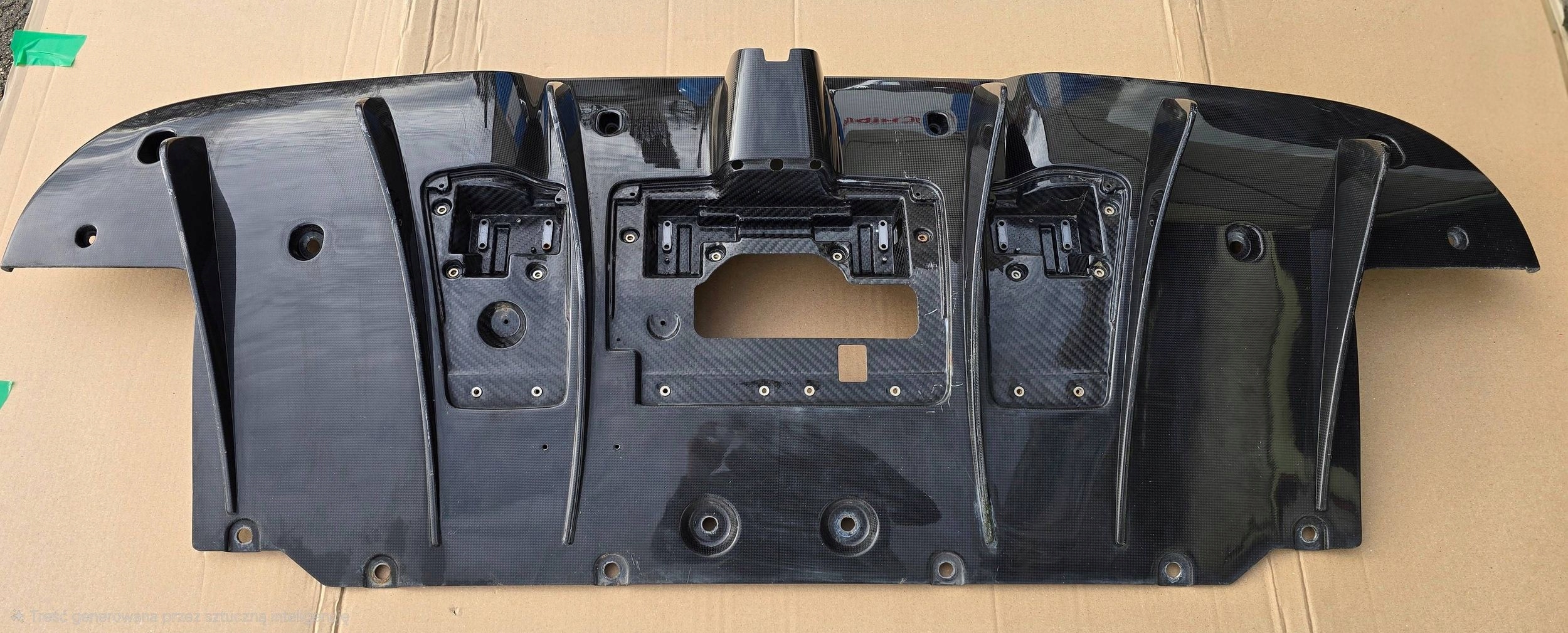 Ferrari 488 GTB abdeckung unter Stoßstange hinten Carbon Blende Abdeckung