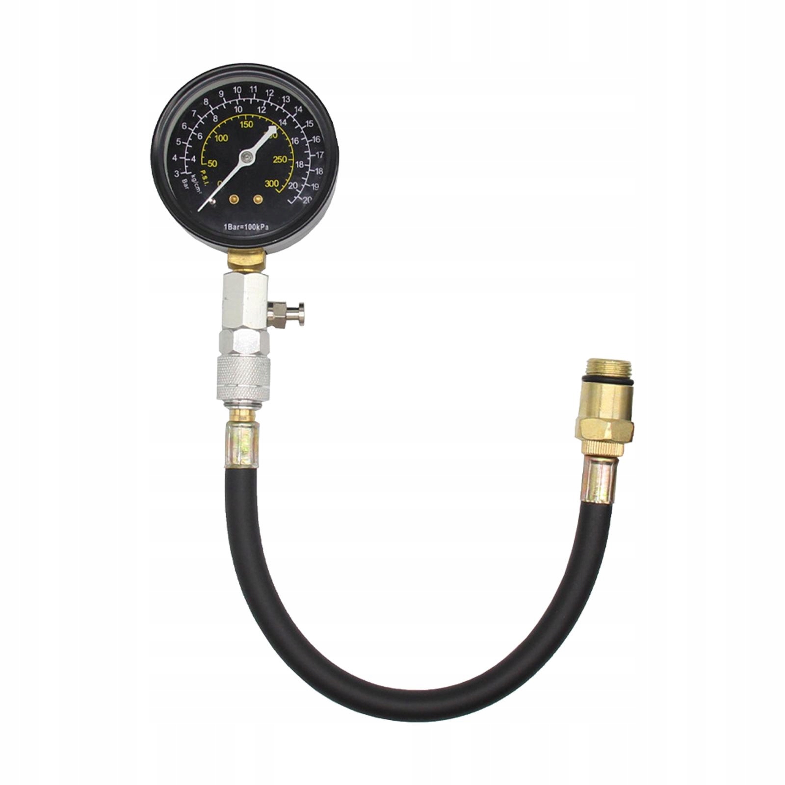 Compression Tester Kit 300 PSI Repair Tool 14mm 18mm Spark Plug Threads Marka bez marki