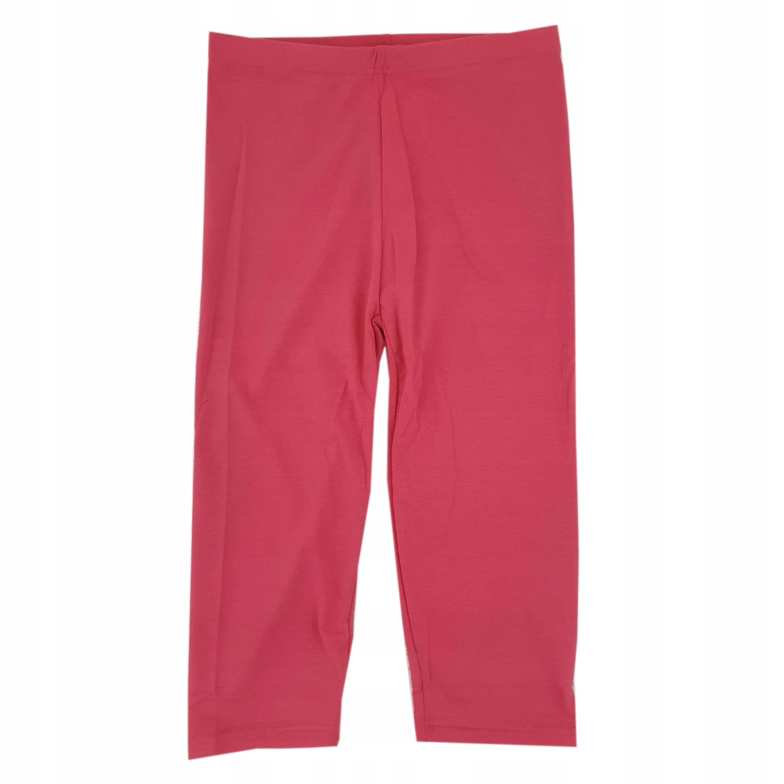 

Legginsy dziecięce 3/4 Gładkie malinowe 140-152