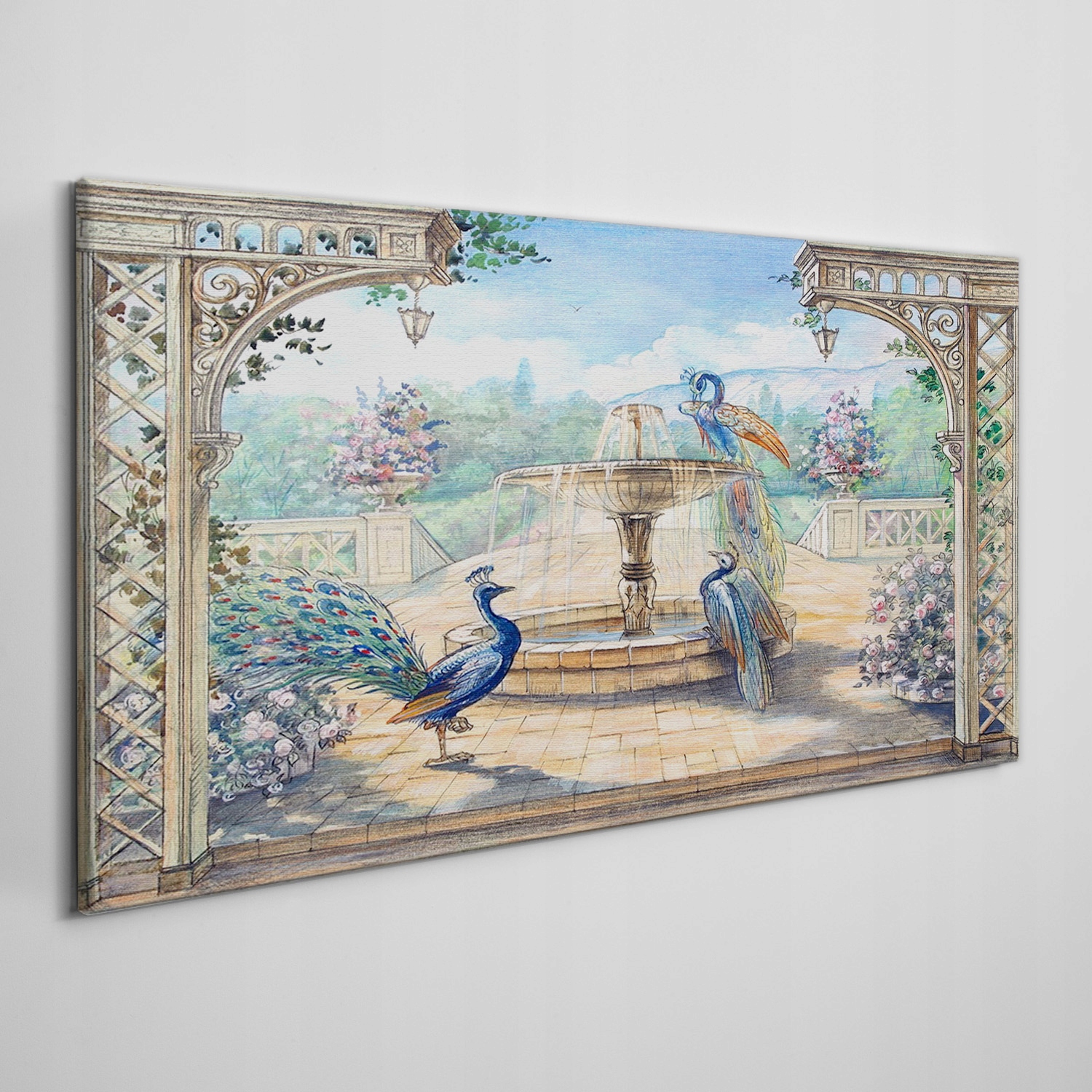 

Obraz ścienny na ramie płótnoFontanna 100x50 cm