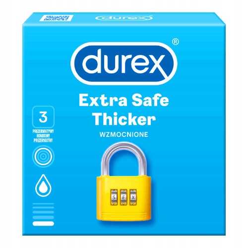 

Prezerwatywy Durex Extra Safe grubsze bezpieczne