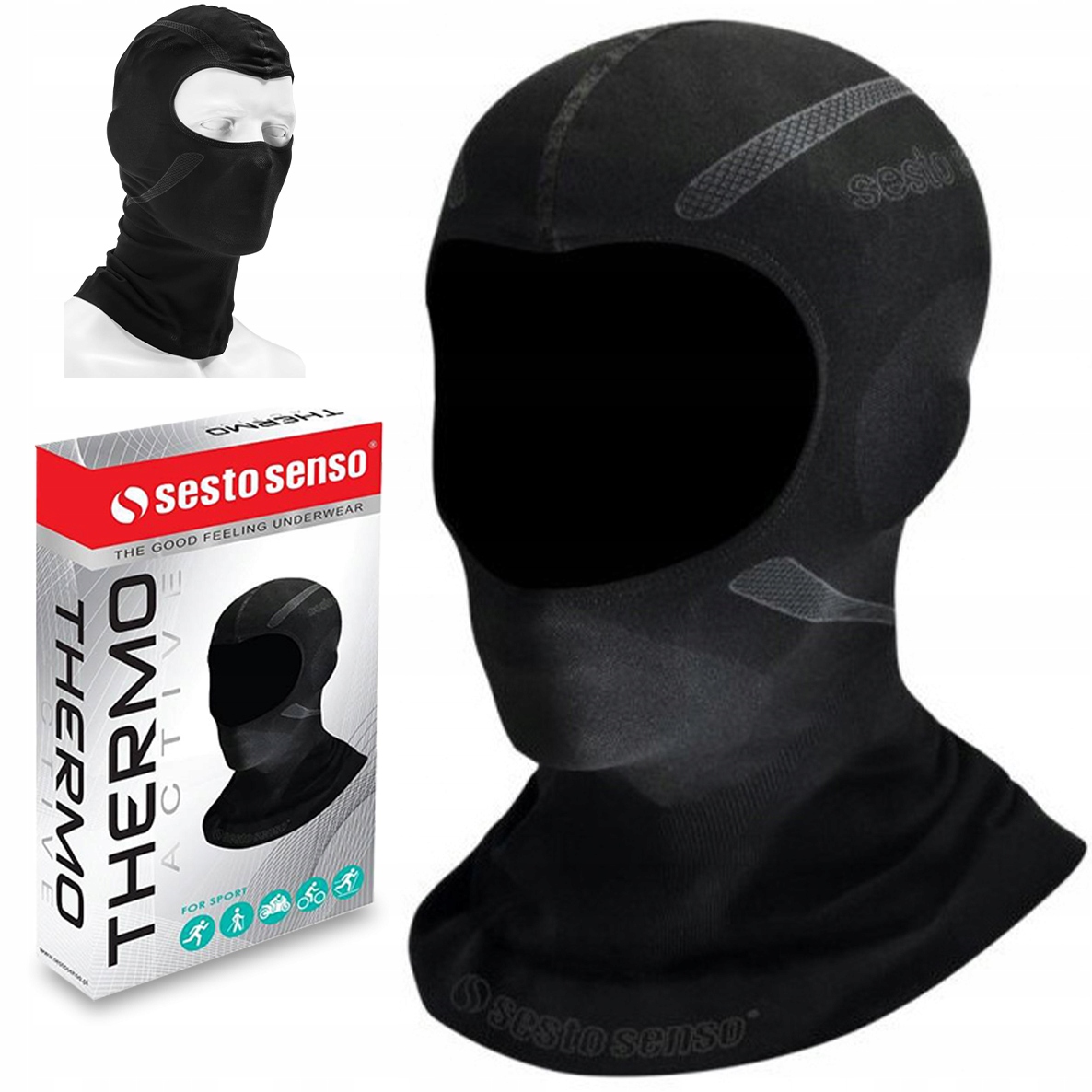 Sesto Senso kominiarka Termoaktywna motocyklowa sportowa komin L/XL